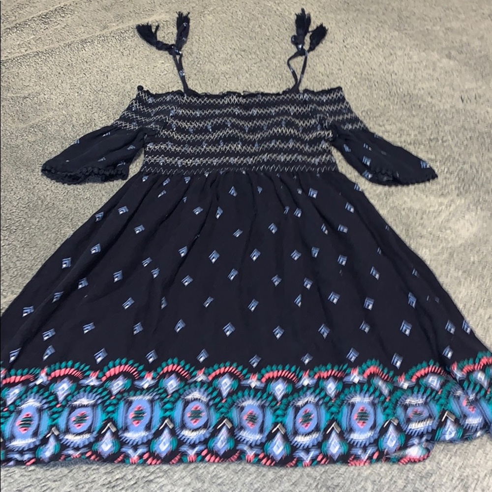 Mudd kids off the shoulder dress